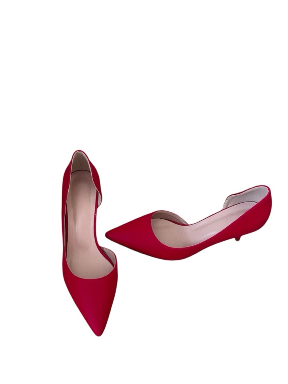 Red Pointed Toe Heels - Picture 3 of 4